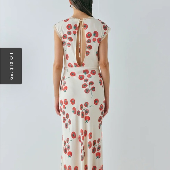 VINTAGE LOVER BIAS CUT MAXI DRESS ROMA - Picture 5 of 8